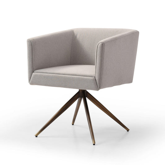 VIG Furniture Modrest Riaglow Light Grey Fabric Dining Chair