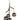 Sedona single chandelier in aged brass 4 hand-blown smoke glass globes, contemporary residential lighting.
