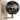Contemporary smoke orb glass wall sconce in satin nickel finish for hallways and bathrooms