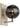 Contemporary smoke orb glass wall sconce in satin nickel finish for hallways and bathrooms