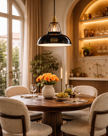 Coolicon Original Pendant Light: Timeless British Enamel Lighting for Modern Interiors