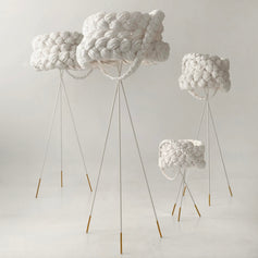 The Bride floor lamps by Mammalampa in a white room