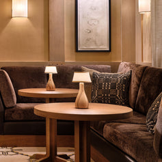 NEOZ Bellingen rechargeable lamp in a living room