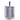 Gloss Platinum Swabs Holder by Vallvé, front view