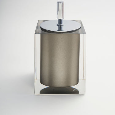 Gloss Platinum Swabs Holder by Vallvé, alternate angle