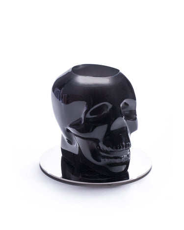 Cranium Vintage Vase Smoke by Vallvé, front view
