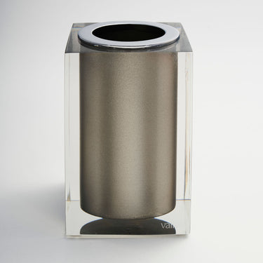 Gloss Platinum Toothbrush Holder by Vallvé, alternate angle