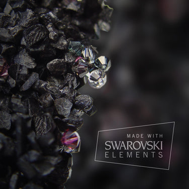 Close-up: marble chips set with Swarovski crystals | The Duchess by Mammalampa