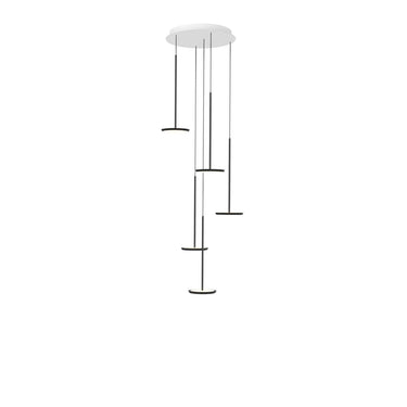 Sky Solo 5-Pendant LED Chandelier – Modern Dim-to-Warm Lighting by Pablo Designs - image 3