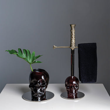 Cranium Vintage Towel Rack Red by Vallvé, detail