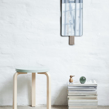 Ice Cream Mirror by EO in Smoked Grey, on the wall – image 3