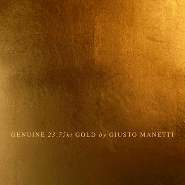 Close-up: hand-laid 23.75-carat gold leaf | The Queen by Mammalampa