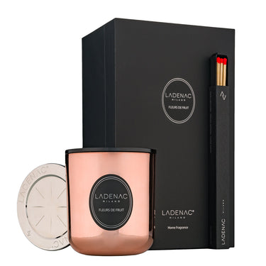 Ladenac Urban Senses Candle 200 g – Fleurs de Fruit candle beside its gift box