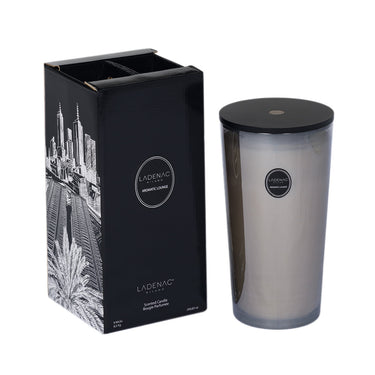 Ladenac Urban Senses Deluxe Candle 8.5 kg – Aromatic Lounge candle in silver-grey glass with its gift box