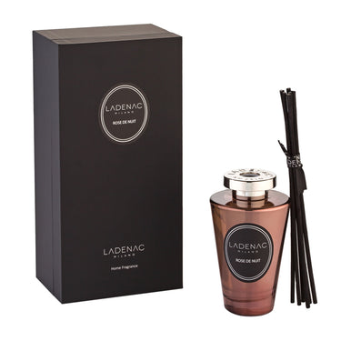 Ladenac Urban Senses 200 ml reed diffuser – Rose de Nuit gold pink bottle with gift box