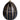 Ladenac Bois de Russie 220 g egg – Black Gold Stripes egg candle