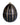 Ladenac Bois de Russie 220 g egg – Black Gold Stripes egg candle