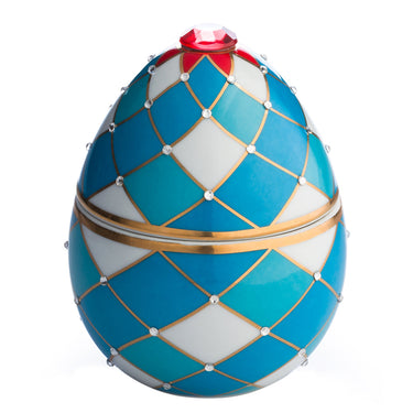 Ladenac Bois de Russie 220 g egg – Harlequin Blue egg candle