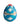 Ladenac Bois de Russie 220 g egg – Harlequin Blue egg candle