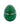 Ladenac Bois de Russie 220 g egg – Green Silver Stripes egg candle