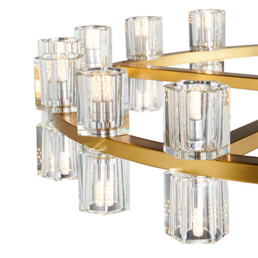 Finesse Decor Anderson 36"D Chandelier Crystal and Gold