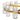 Finesse Decor Anderson 36"D Chandelier - Crystal and Gold 