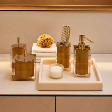 Gloss Gold Soap Dispenser by Vallvé, close-up