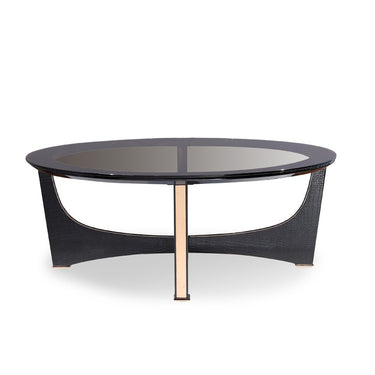 AX Talin Black Crocodile & Rosegold Coffee Table