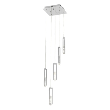 Finesse Decor Elysian 5 Light Chandelier Chrome