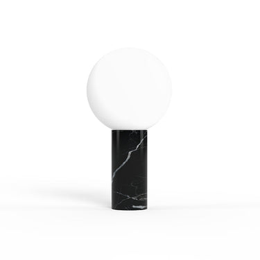 Pilar Marble Table Lamp with Frosted Glass Globe by Pablo Designs - image 3