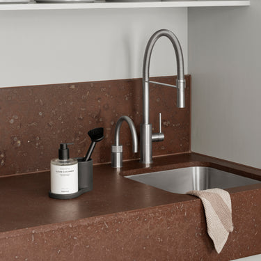 ARJA dish brush styled with blomus GANO, PIRO and PILAR (2) | ARJA dish brush by blomus
