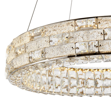 Finesse Decor 1 Ring Crystal Chandelier Chrome
