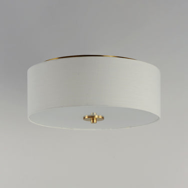 Maxim Lighting Bongo 3-Light Flush Mount Natural Aged Brass