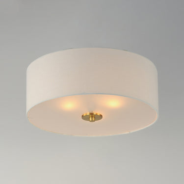 Maxim Lighting Bongo 3-Light Flush Mount Natural Aged Brass