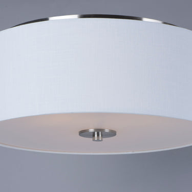 Maxim Lighting Bongo 3-Light Flush Mount Satin Nickel