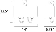 Maxim Lighting Bongo Wall Sconce Oil Rubbed Bronze