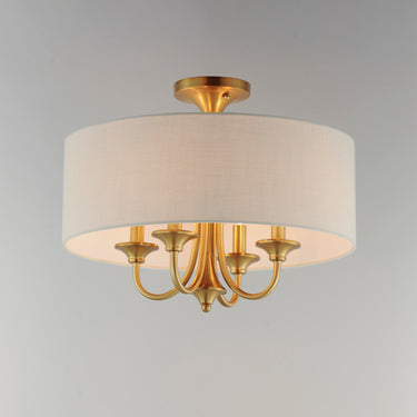 Maxim Lighting Bongo 4-Light Pendant/Semi-Flush Mount Natural Aged Brass
