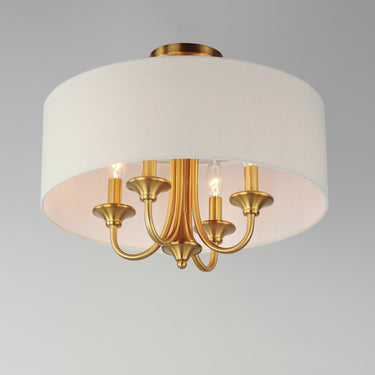 Maxim Lighting Bongo 4-Light Pendant/Semi-Flush Mount Natural Aged Brass
