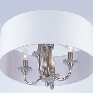 Maxim Lighting Bongo 4-Light Pendant/Semi-Flush Mount Satin Nickel