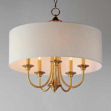 Maxim Lighting Bongo 5-Light Pendant Natural Aged Brass
