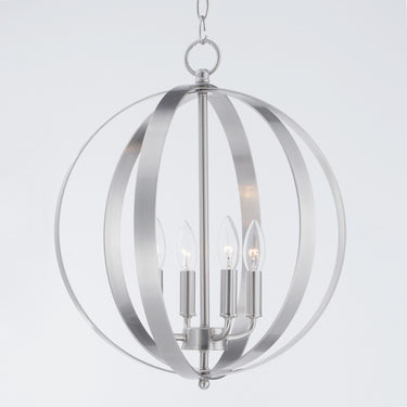 Maxim Lighting Provident 4-Light Chandelier Satin Nickel
