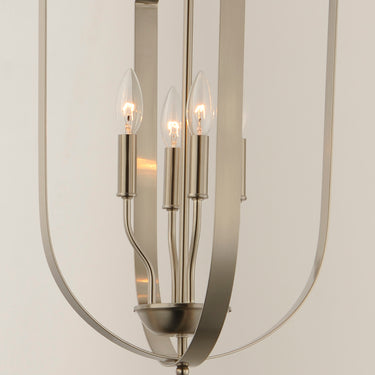 Maxim Lighting Provident 4-Light Chandelier Satin Nickel