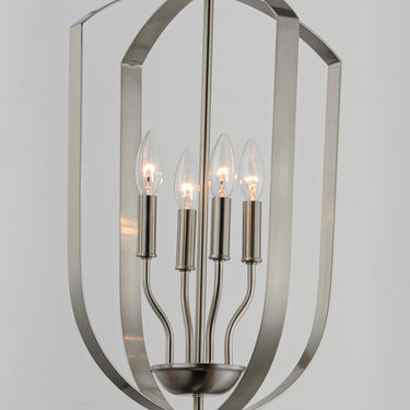 Maxim Lighting Provident 4-Light Chandelier Satin Nickel