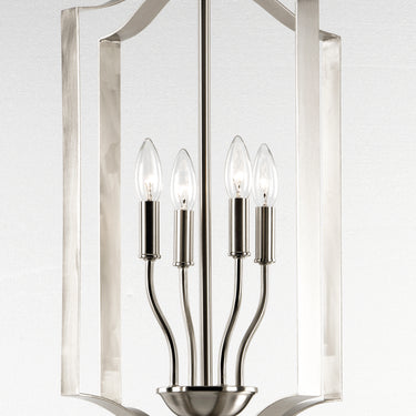 Maxim Lighting Provident 4-Light Chandelier Satin Nickel