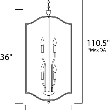 Maxim Lighting Provident 6-Light Chandelier Satin Nickel