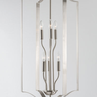 Maxim Lighting Provident 6-Light Chandelier Satin Nickel