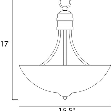Maxim Lighting Logan 3-Light Pendant Oil Rubbed Bronze