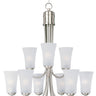 Maxim Lighting Logan 9-Light Chandelier Satin Nickel
