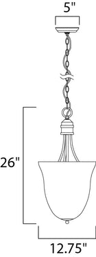 Maxim Lighting Logan 3-Light Pendant Oil Rubbed Bronze