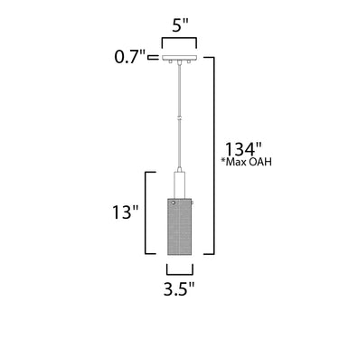 Maxim Lighting Perf Mini Pendant Black/Satin Brass